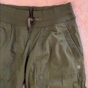 Lululemon Army Green Crop Pants